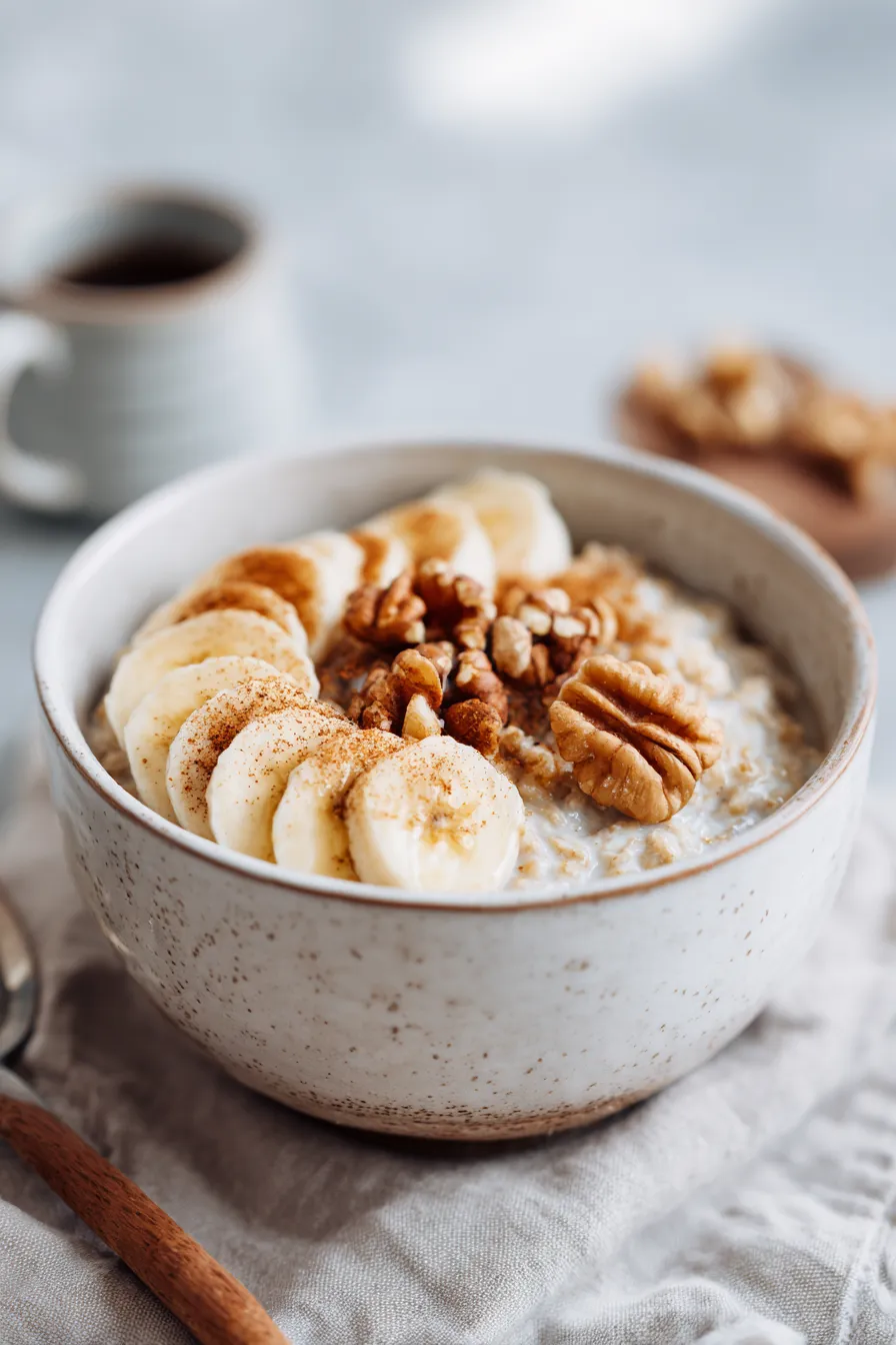 Daniel Fast Banana Nut Oatmeal