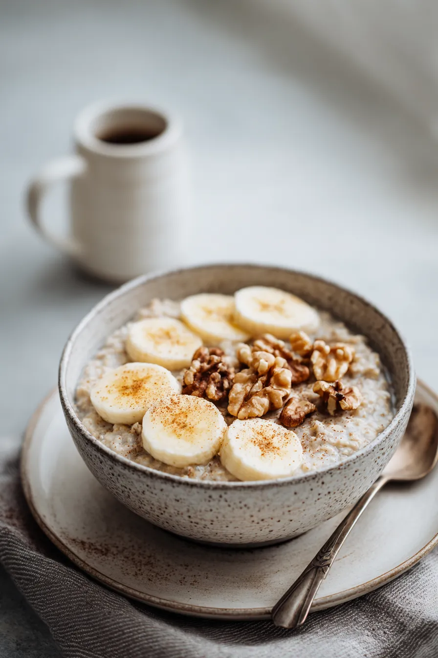 Daniel Fast Banana Nut Oatmeal