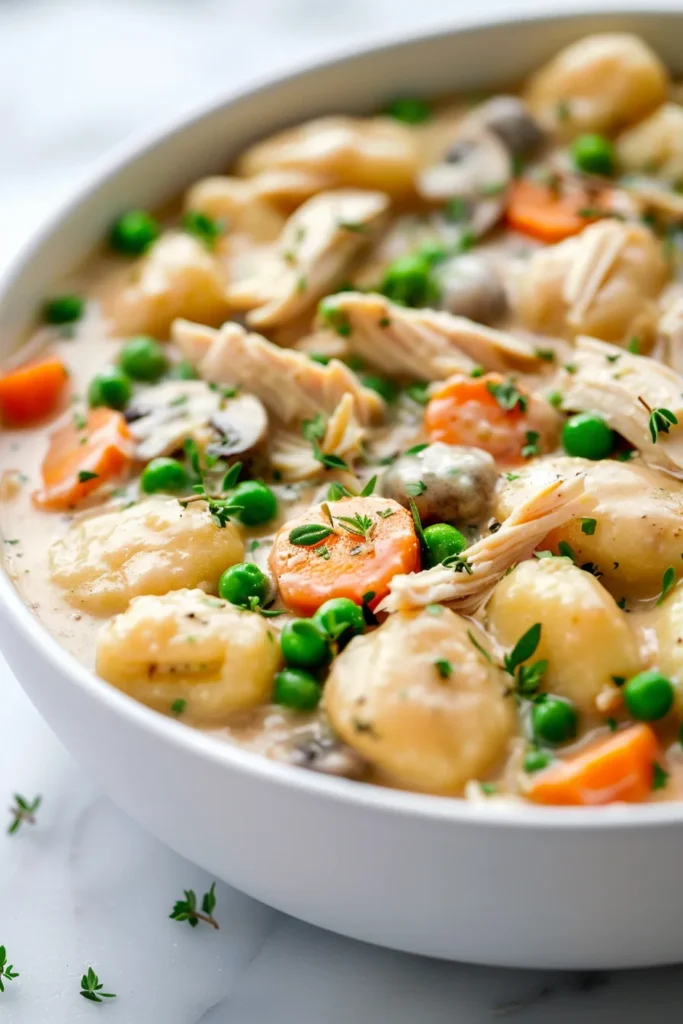 One-Pot Gnocchi Chicken Pot Pie
