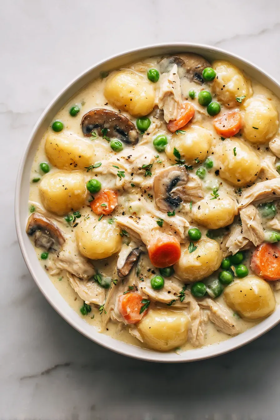 One-Pot Gnocchi Chicken Pot Pie