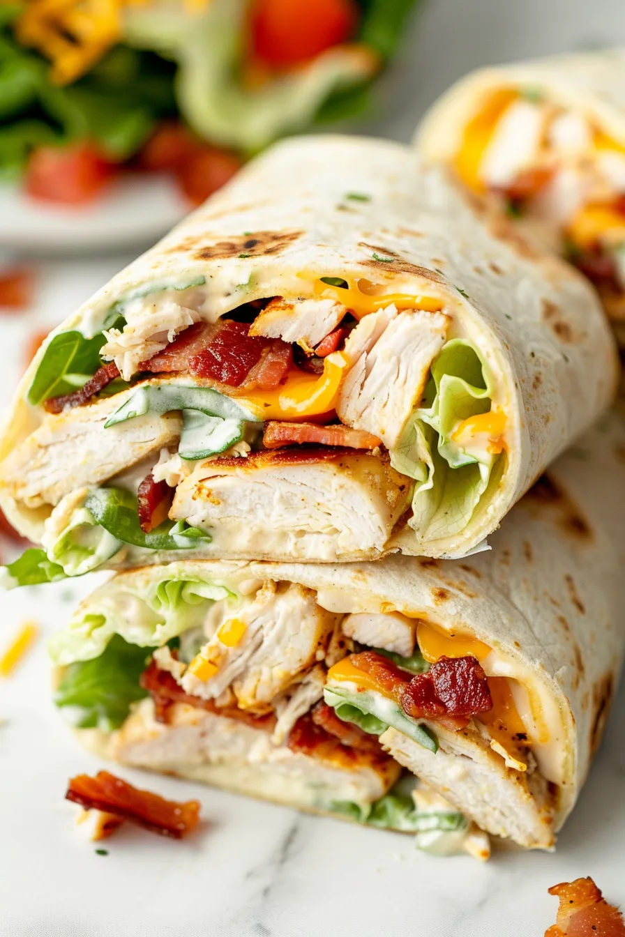 Chicken Bacon Ranch Wraps