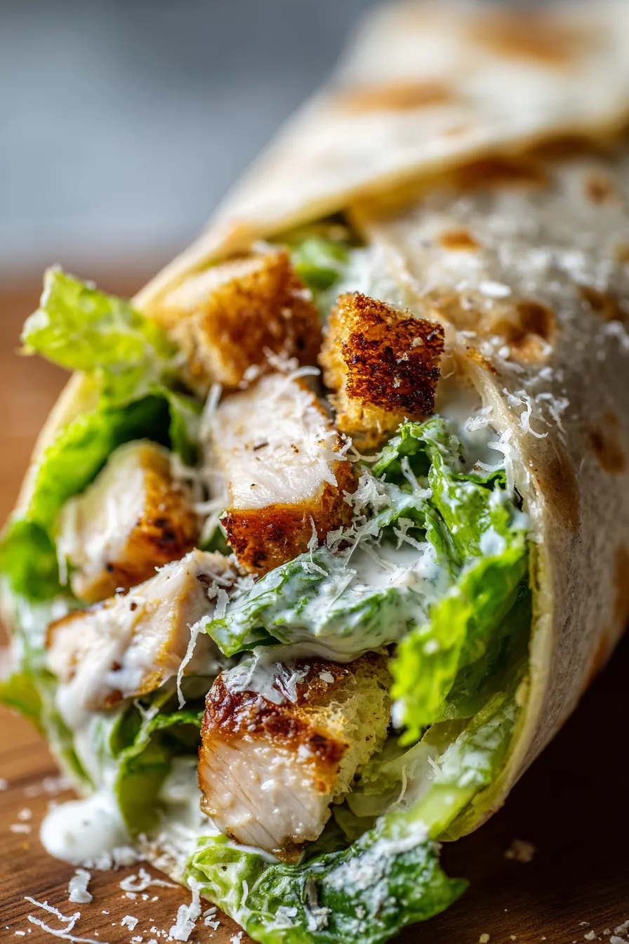 Chicken Caesar Wrap texture