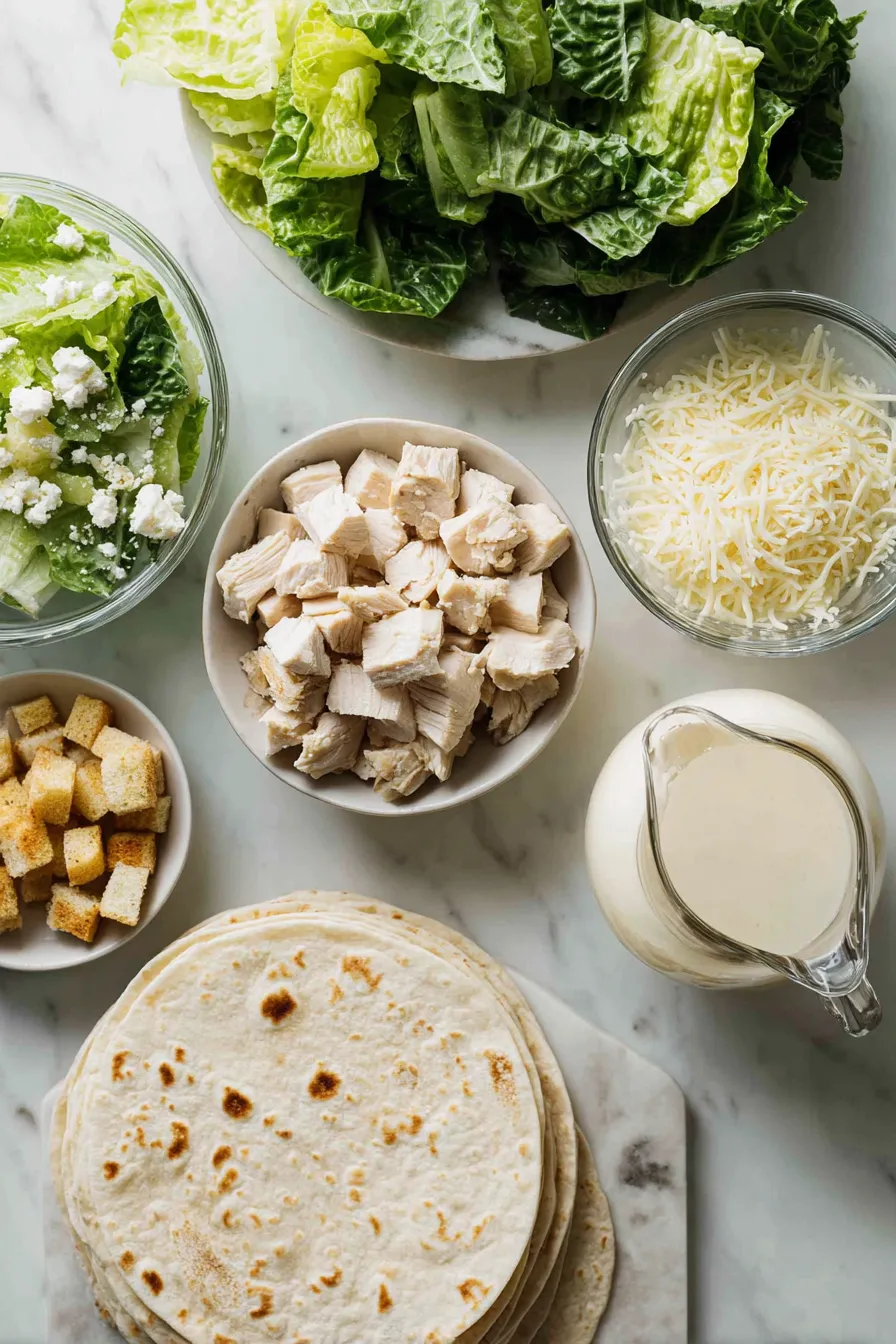 Chicken Caesar Wrap INGREDIENTS
