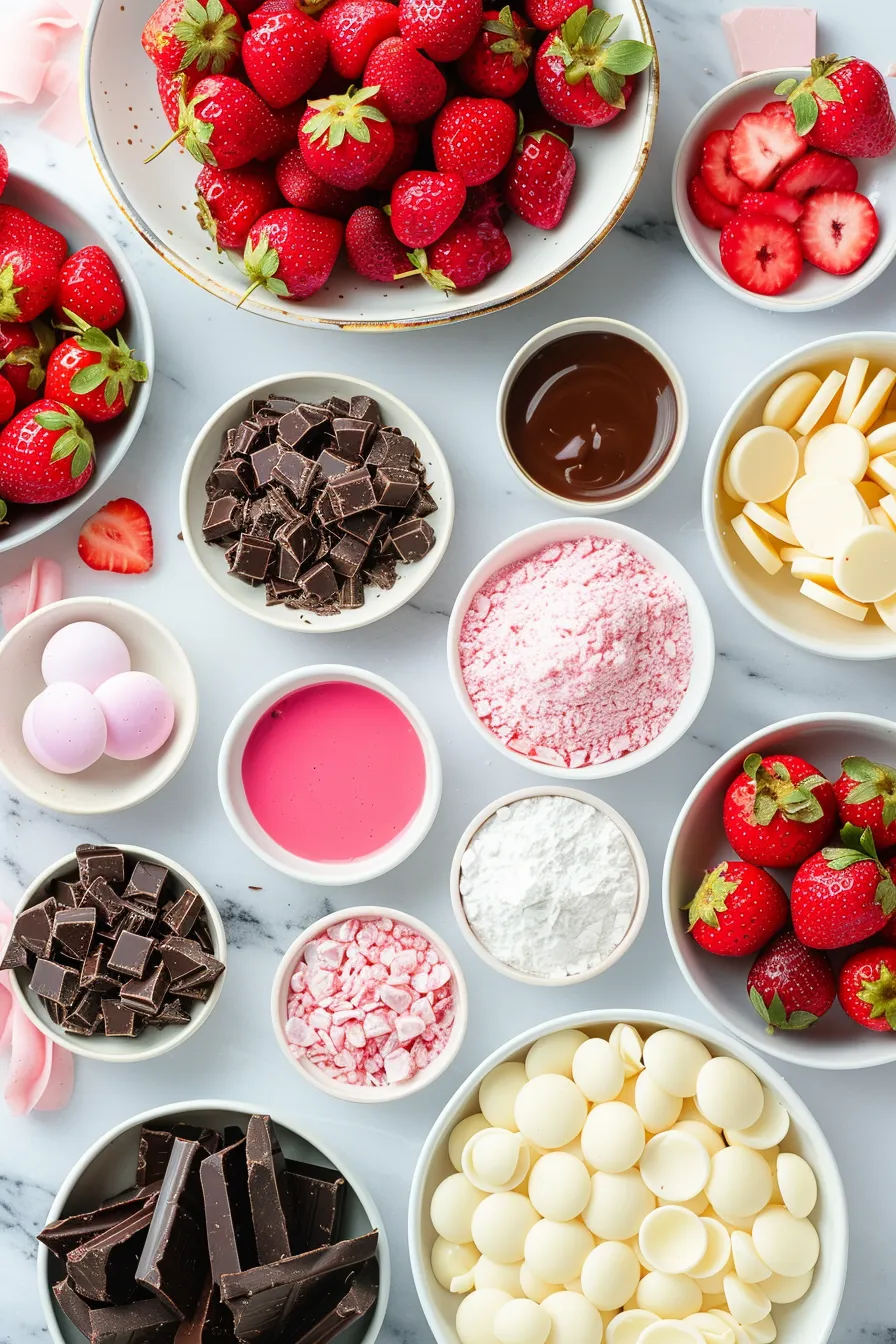 Chocolate Covered Strawberry Cupcakes