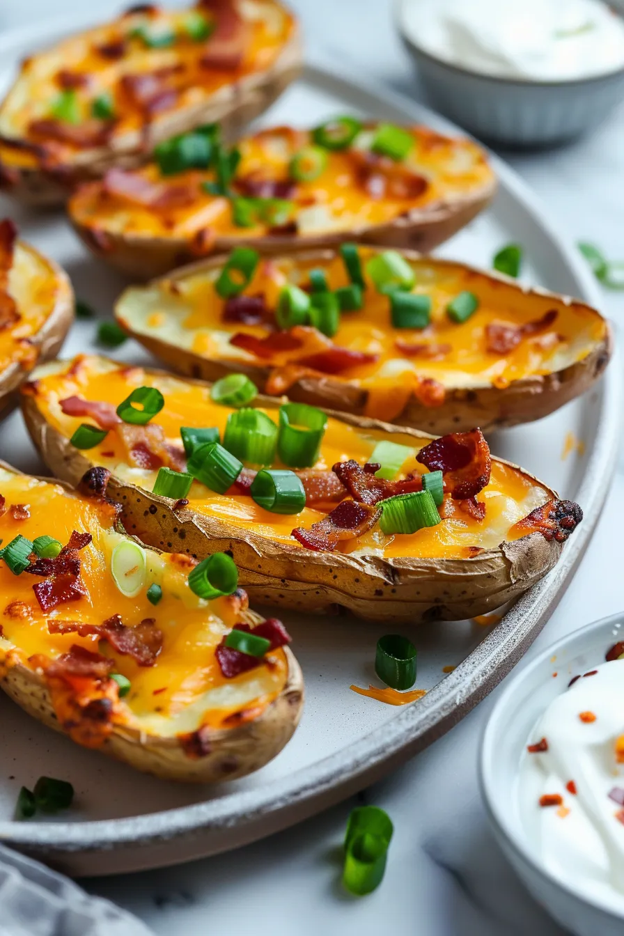 Extra Crispy Baked Potato Skins
