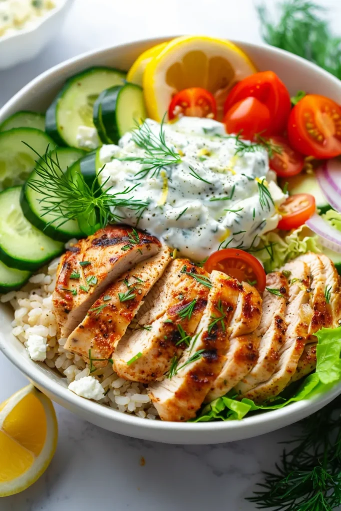 Greek Chicken Bowls