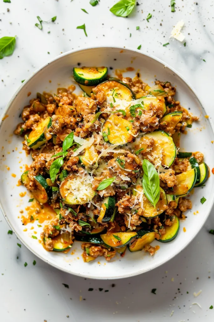 Ground turkey zucchini