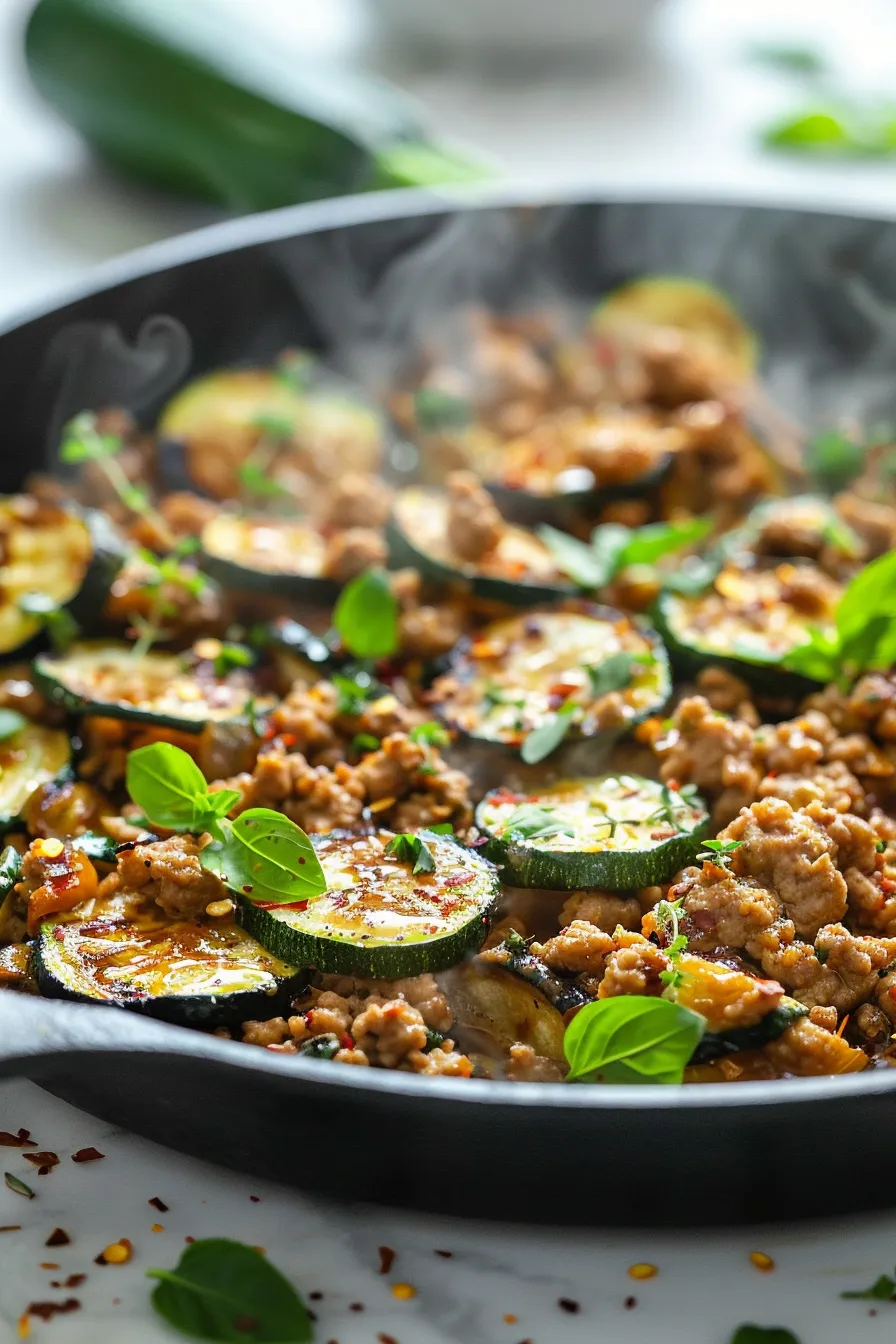 Ground turkey zucchini