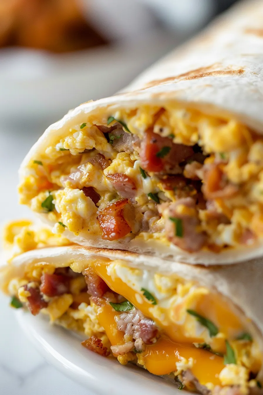 High-Protein Breakfast Burritos