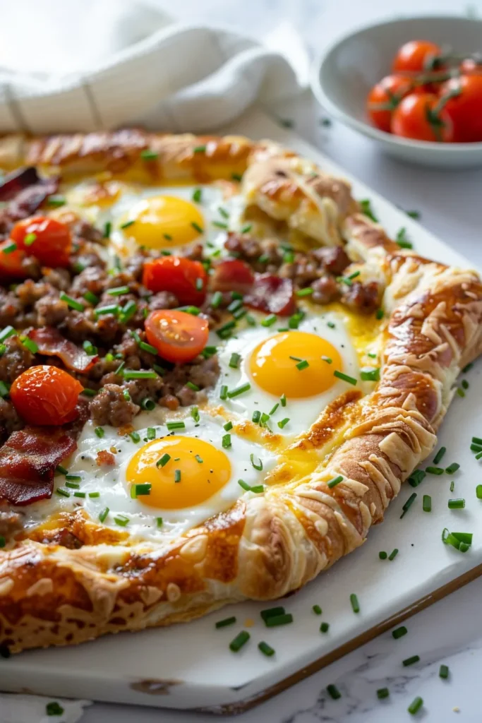 Puff Pastry Breakfast Pizza