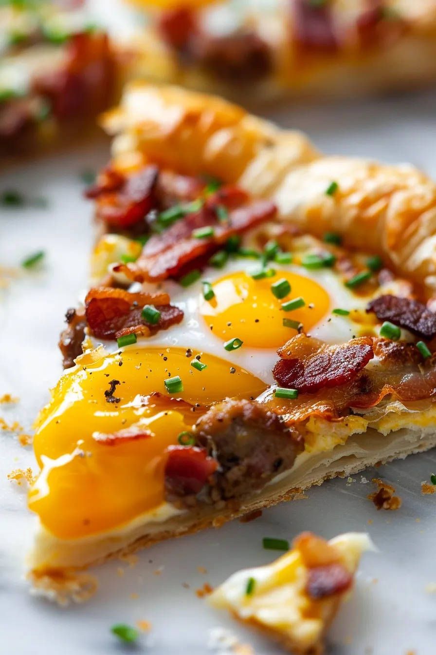 Puff Pastry Breakfast Pizza
