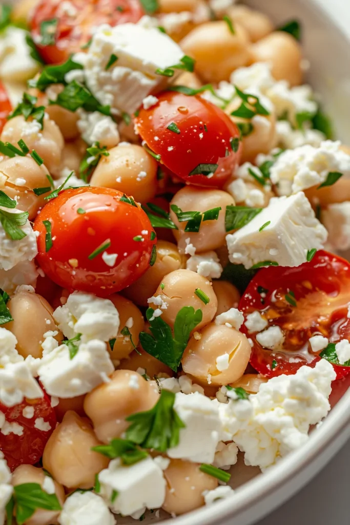 Cottage Cheese Chickpea Salad