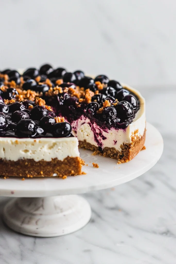 Blueberry Crumble Cheesecake