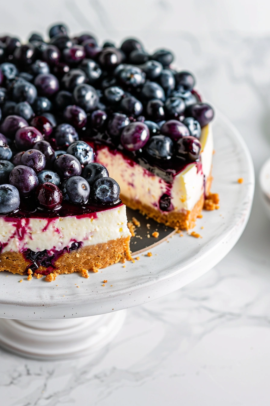 Blueberry Crumble Cheesecake