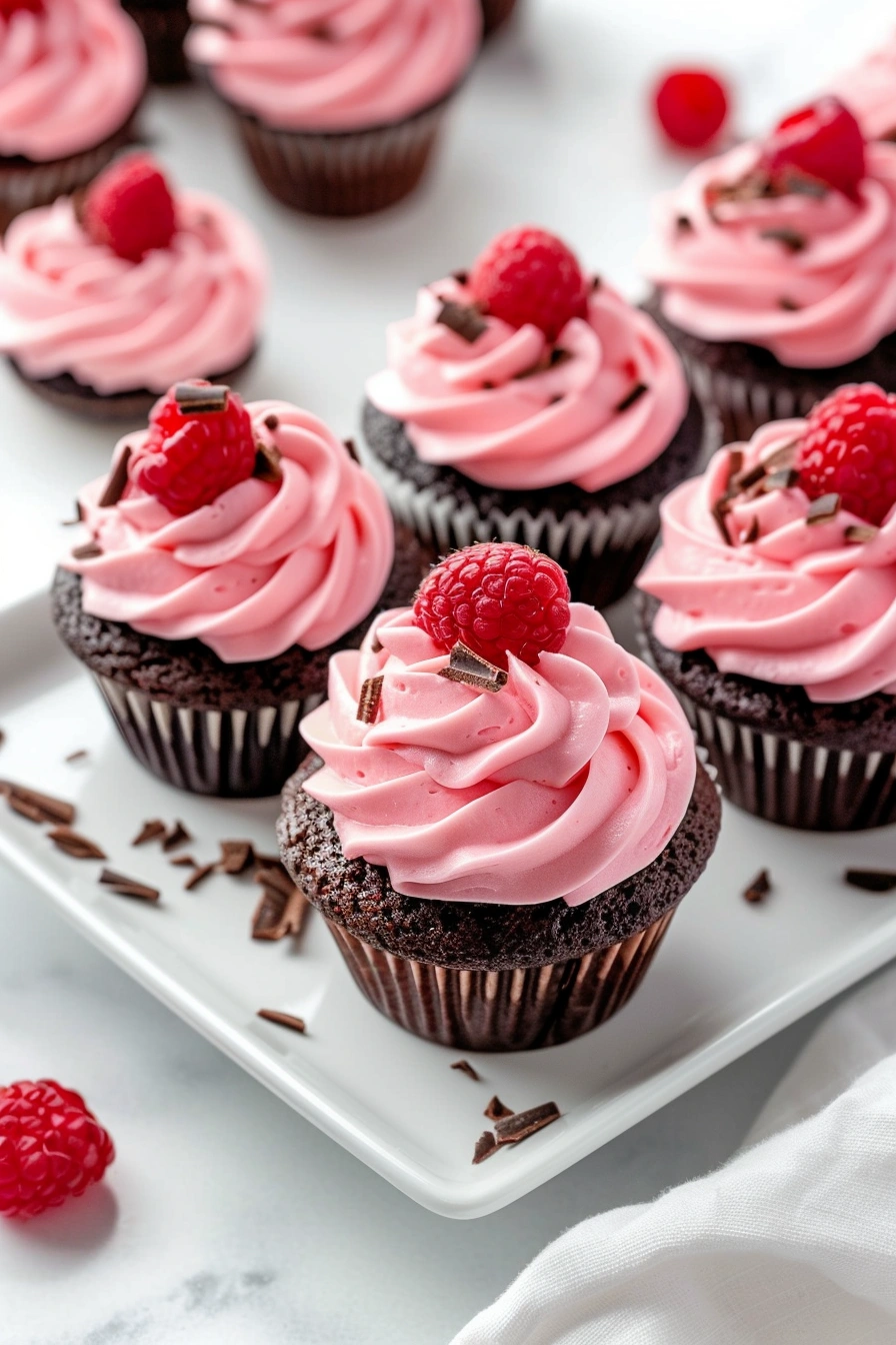 Chocolate Raspberry Cupcakes 2
