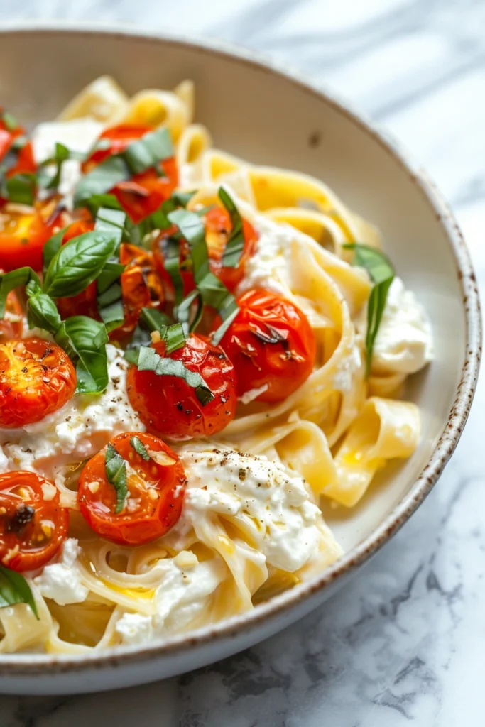 Roasted Tomato Ricotta Pasta