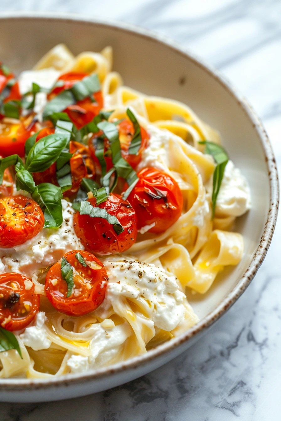 Roasted Tomato Ricotta Pasta